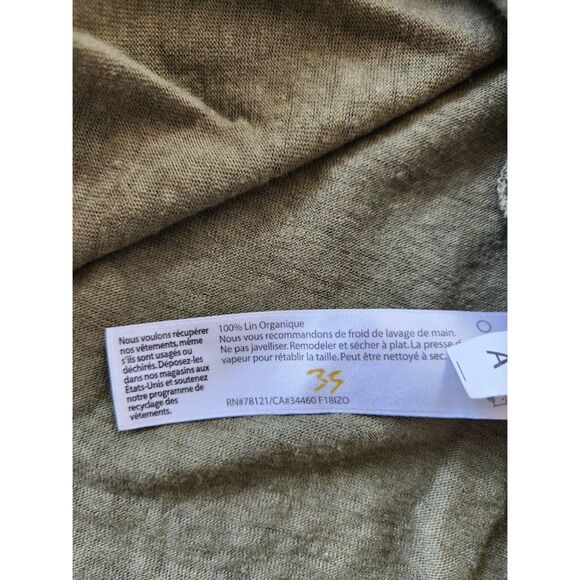 Eileen Fisher Organic Linen Boxy Tee | Size L - Picture 6 of 9